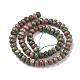 Faceted Natural Unakite Rondelle Beads Strands US-G-K090-10-3