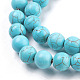 Synthetic Turquoise Beads Strands US-TURQ-S192-10mm-2-3