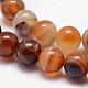Natural Striped Agate/Banded Agate Bead Strands US-G-K166-13-10mm-02-3