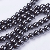 Hematite Non-Magnetic | Black Round Beads Strands - Pandhall US Stock