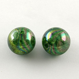 AB Color Transparent Crackle Round Acrylic Beads US-CACR-S006-10