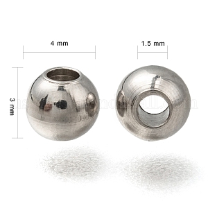316 Stainless Steel Spacer Beads US-STAS-G176-46P-D
