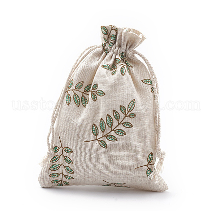 Polycotton(Polyester Cotton) Packing Pouches Drawstring Bags US-ABAG-S003-05A-1