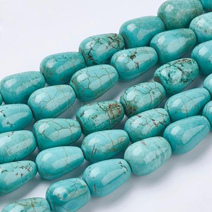 Natural Magnesite Beads Strands US-TURQ-K003-18-1