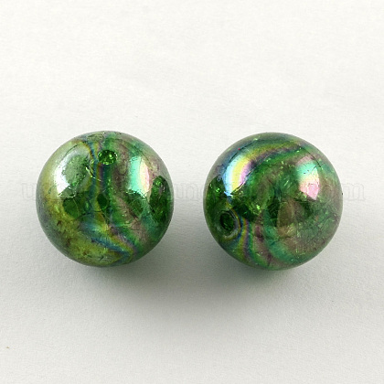 AB Color Transparent Crackle Round Acrylic Beads US-CACR-S006-10-1