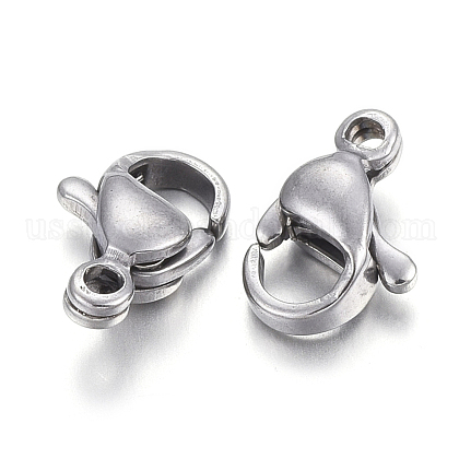 304 Stainless Steel Lobster Claw Clasps US-STAS-F182-01P-F-1