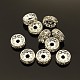 Brass Rhinestone Spacer Beads US-RB-A014-Z10mm-01S-NF-1
