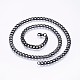 304 Stainless Steel Curb Chain Necklaces US-NJEW-O102-02B-1