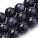 Synthetic Blue Goldstone Beads Strands US-G-S259-41-8mm-1