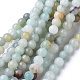 Natural Flower Amazonite Round Bead Strands US-X-G-D608-8mm-1