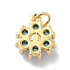 Rack Plating Brass Micro Pave Cubic Zirconia Charms US-KK-A160-22H-G-4