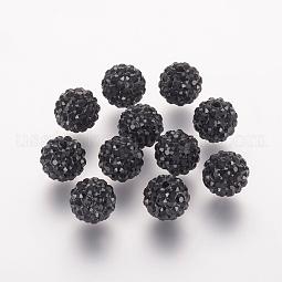 Polymer Clay Rhinestone Beads US-RB-K050-8mm-C02