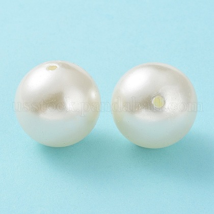 Imitated Pearl Acrylic Beads US-PACR-30D-12-1