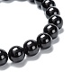 Natural Obsidian Stretch Beaded Bracelets US-G-A185-01A-3