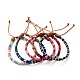 Ethnic Cord Anklet for Girl Women US-AJEW-AN00449-1