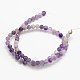 Frosted Round Natural Amethyst Beads Strands US-G-N0166-55-4mm-3