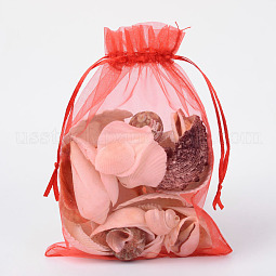 Organza Gift Bags with Drawstring US-OP-R016-13x18cm-01