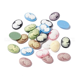 Cameos Opaque Resin Cabochons US-RESI-C016-01B