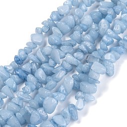 Dyed Natural Aquamarine Beads Strands US-X-G-F703-12