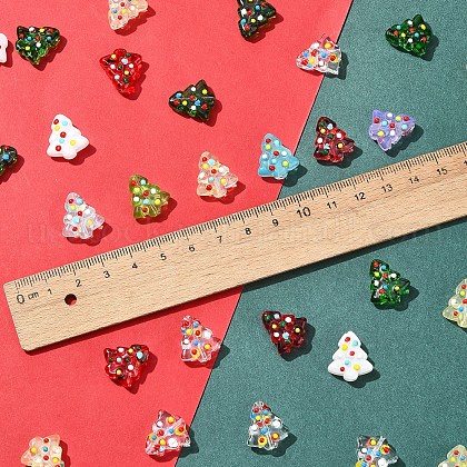 6Pcs Handmade Bumpy Glass Beads Strands&nbsp;US-LAMP-FS0001-16C-4