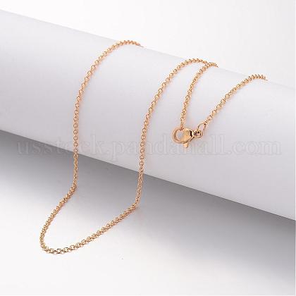 Ion Plating(IP) 304 Stainless Steel Necklace US-MAK-K004-18G-1