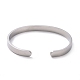 304 Stainless Steel Moon Phase Open Cuff Bangle for Men Women US-BJEW-H551-01P-3