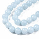 Natural Chalcedony Beads Strands US-G-S333-8mm-004-3