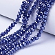 Electroplate Glass Beads Strands US-EGLA-A034-P6mm-A11-1