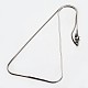 304 Stainless Steel Square Snake Chain Necklaces US-NJEW-M114-32-P-2