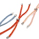 Adjustable Nylon Cord Slider Bracelet Making US-MAK-F026-A-P-4