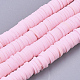 Handmade Polymer Clay Beads Strands US-CLAY-R089-6mm-071-1