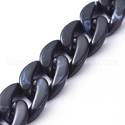 Handmade Acrylic Curb Chains US-AJEW-JB00679-05