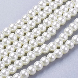 Glass Pearl Beads Strands US-HY-6D-B02