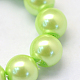 Baking Painted Pearlized Glass Pearl Round Bead Strands US-HY-Q003-4mm-07-3