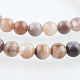 Dyed & Heated Natural Agate Round Beads Strands US-G-E230-01-6mm-1