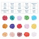 15 Color Mixed Faceted Bicone Grade AAA Transparent Glass Bead Sets US-GLAA-PH0001-01-2