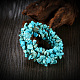 Natural Turquoise Chips Stretch Bracelets US-BJEW-BB16541-E-5