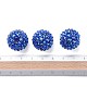 Chunky Resin Rhinestone Bubblegum Ball Beads US-RESI-A001-2-4