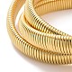 304 Stainless Steel Interlocking Flat Snake Chains Bracelet US-BJEW-G642-01G-3