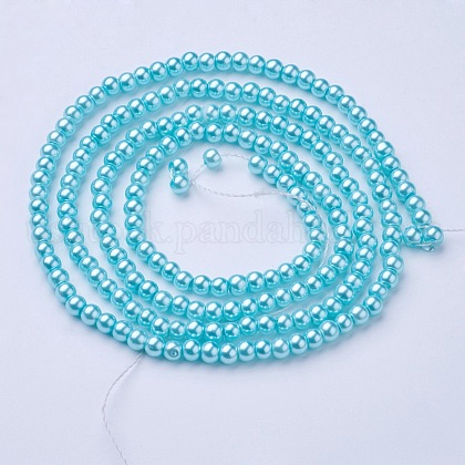 Glass Pearl Beads Strands US-HY-4D-B12-1