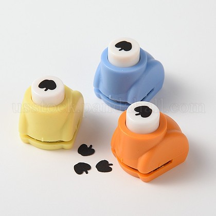 Random Single Color or Random Mixed Color Mini Plastic Craft Punch Sets for Scrapbooking & Paper Crafts US-AJEW-F003-42-1