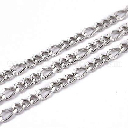 304 Stainless Steel Figaro Chains US-CHS-K001-82-1