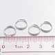 Silver Color Plated Iron Split Rings US-X-JRDS10mm-4