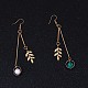 Imitation Turquoise Dangle Earrings US-EJEW-L194-22G-4