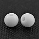 6MM White Chunky Bubblegum Acrylic Round Solid Beads US-X-PAB702Y-5-2