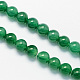 Round Dyed Natural Green Onyx Agate Beads Strands US-G-S123-8mm-1