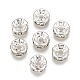 200pcs Clear White Rhinestone Rondelle Spacer Beads US-RB-A014-Z8mm-01S-1