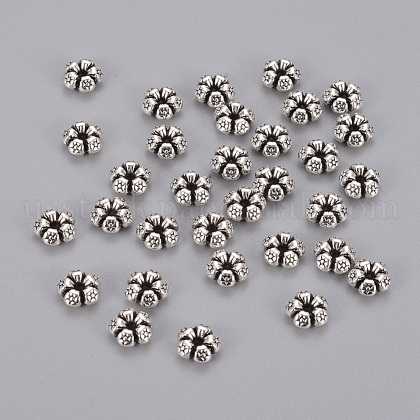 Tibetan Silver Spacer Beads US-AC0752-1