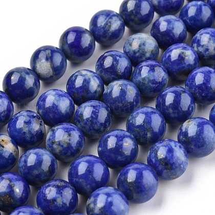 Natural Lapis Lazuli Bead Strands US-G-G953-01-10mm-1