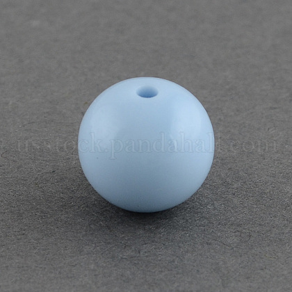 Solid Chunky Bubblegum Acrylic Ball Beads US-SACR-R835-20mm-09-1